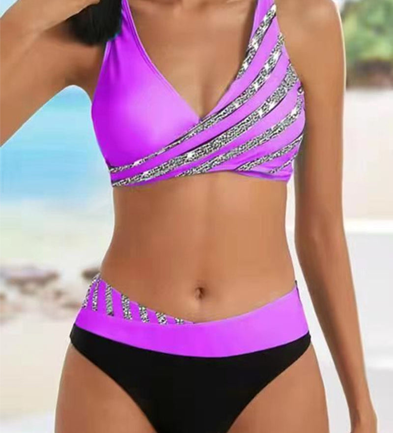 Mackenzie - Printed Bikini in Warm Tones