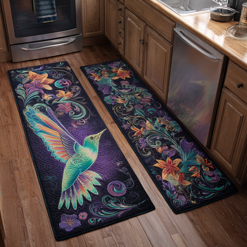 Hummingbird Bloom Kitchen Area Rug NCU0DK11061
