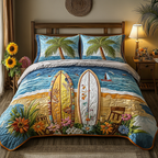 Ocean 3-Piece Quilted Bedding Set NCU0VT142