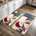 Jolly Snow Parade Kitchen Area Rug NCU0TD1697