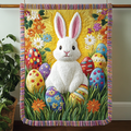 Joyful Bunny Woven Sofa Blanket NCU0VH3434
