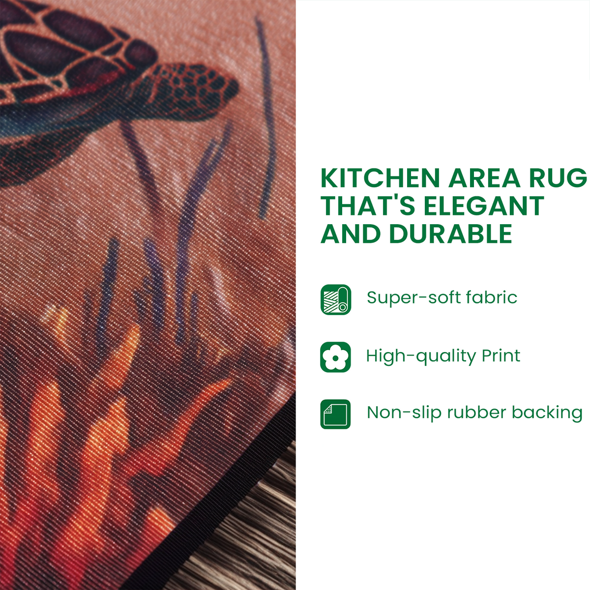 Snowflake Holiday Path Kitchen Area Rug NCU0TD1733