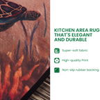 Starry Evergreen Night Kitchen Area Rug NCU0TD1718