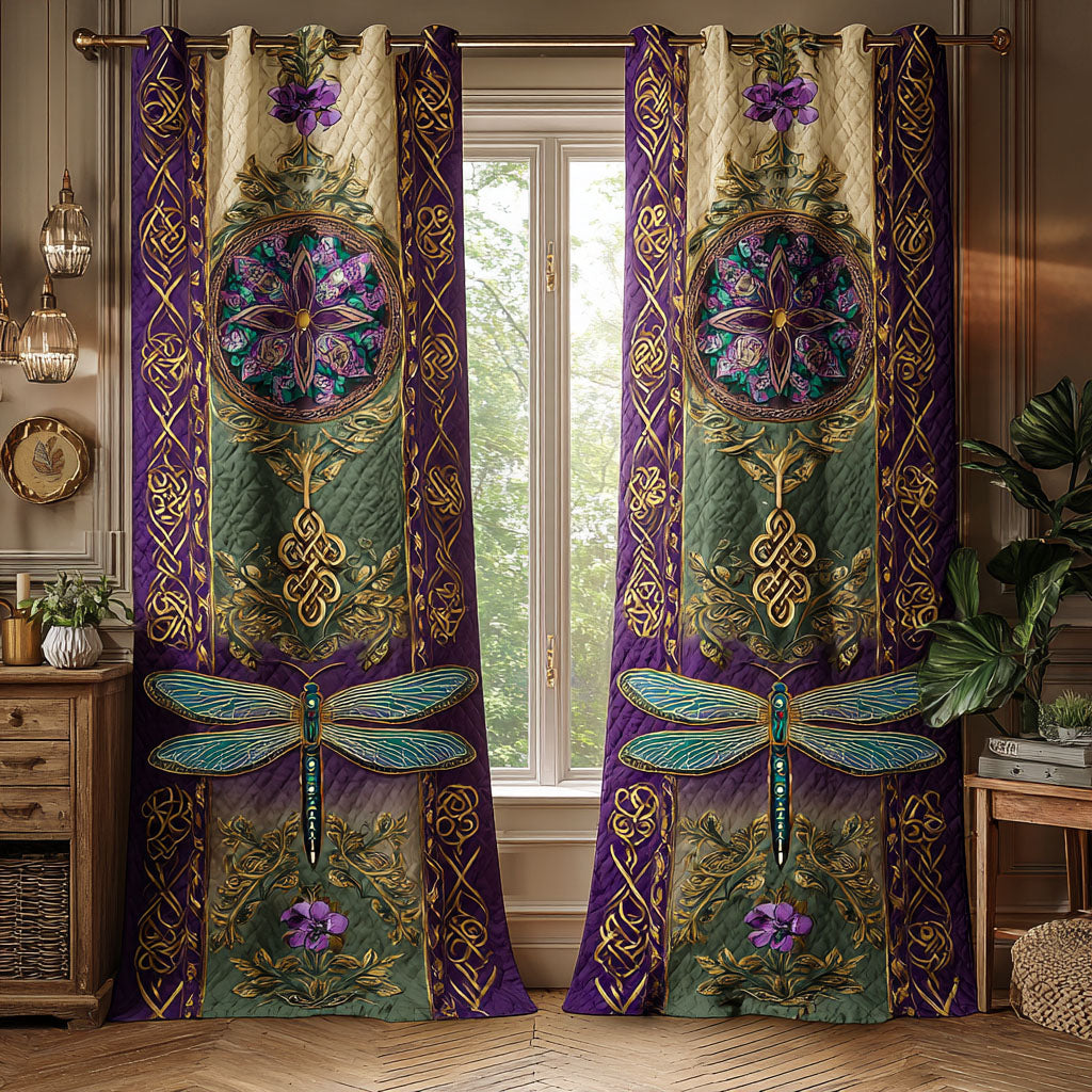 Lavender Dream Quilted Curtains NCU0TV1078