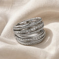 Layered Zirconia Cross Ring