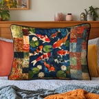 Koi Flow Quilted Bedding Pillow Case NCU0DK9207