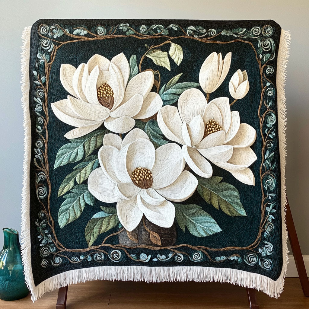 Magnolia Embrace Woven Sofa Blanket NCU0PT5091
