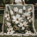 Magnolia Lace Woven Sofa Blanket NCU0PT5092