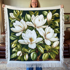 Magnolia Meadow Woven Sofa Blanket NCU0PT5093