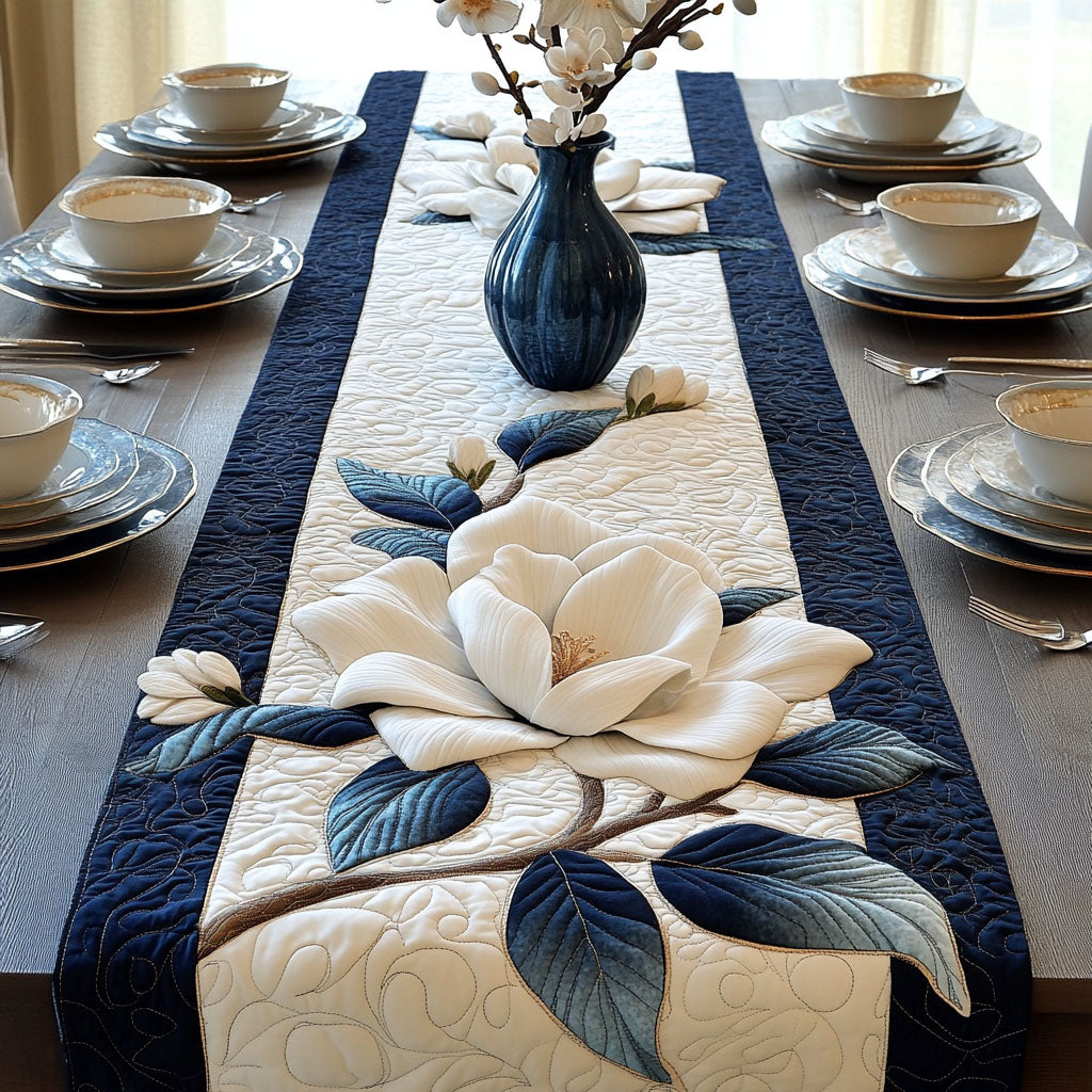 Magnolia Tranquil Quilted Table Runner NCU0PT6458