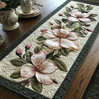 Magnolia Whispers Quilted Table Runner NCU0PT3858