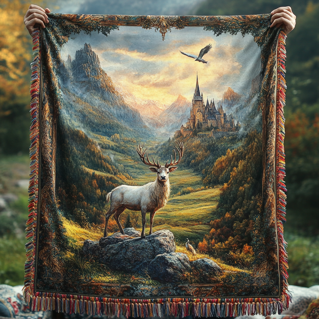 Majestic Peaks Woven Sofa Blanket NCU0DV3991