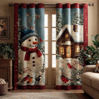 Merry Frost Friends Quilted Curtains NCU0TD1606