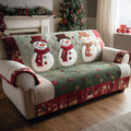 Merry Frost Quilted Sofa Cover NCU0TV833