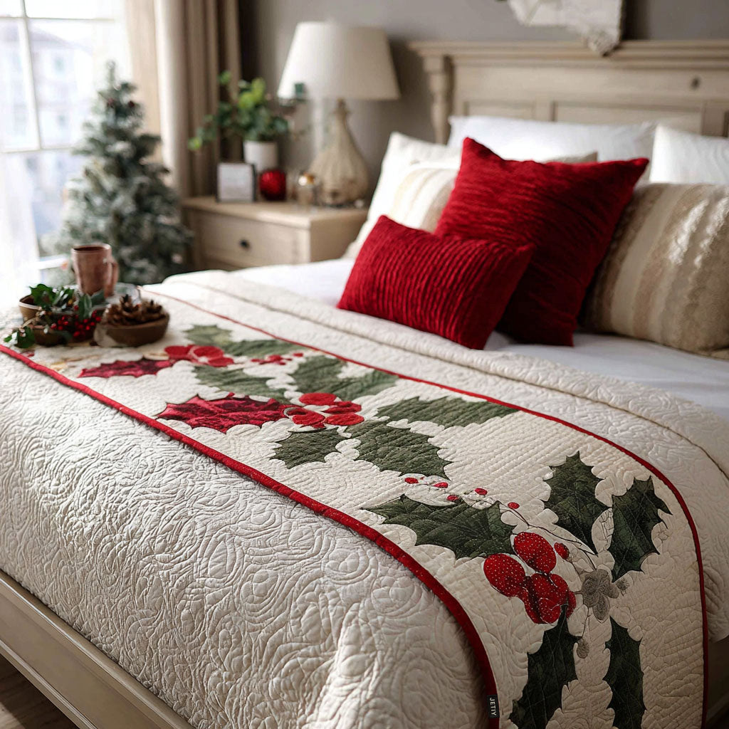 Merry Glow Quilted Bed Runner NCU0PT8865