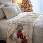 Merry Spruce Quilted Bed Runner NCU0PT9114