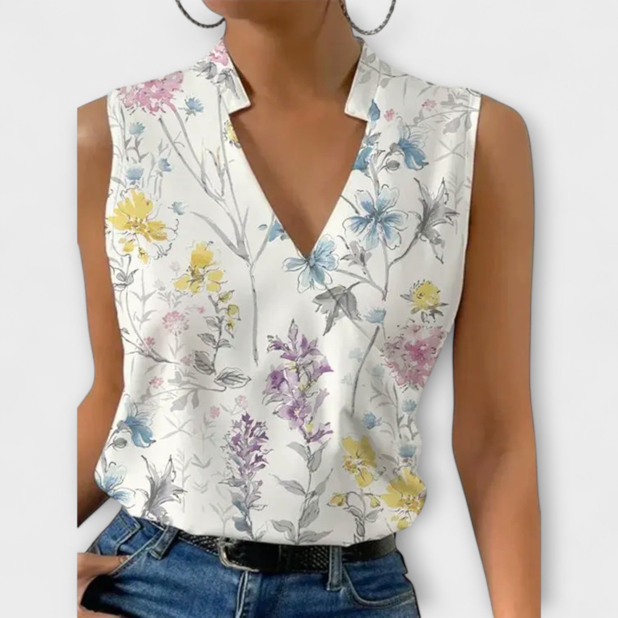 Erica - Sophisticated V-neck Top