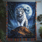 Moonlit Tiger Woven Sofa Blanket NCU0DV3900
