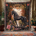 Mystic Moon Unicorn Woven Sofa Blanket NCU0DV3828