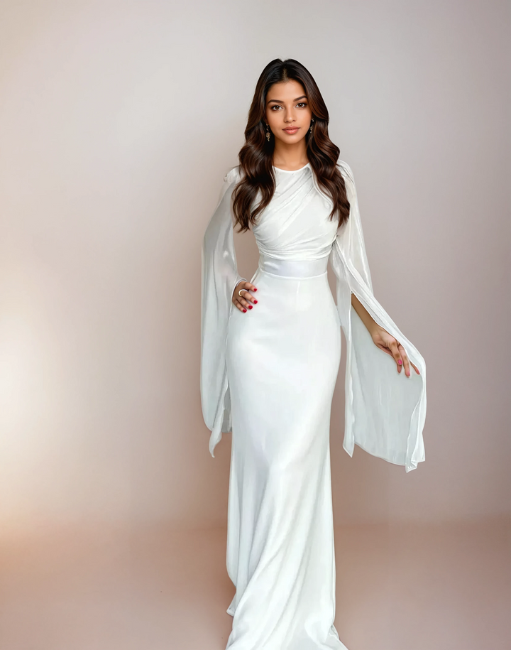Macy - Long Satin Dress