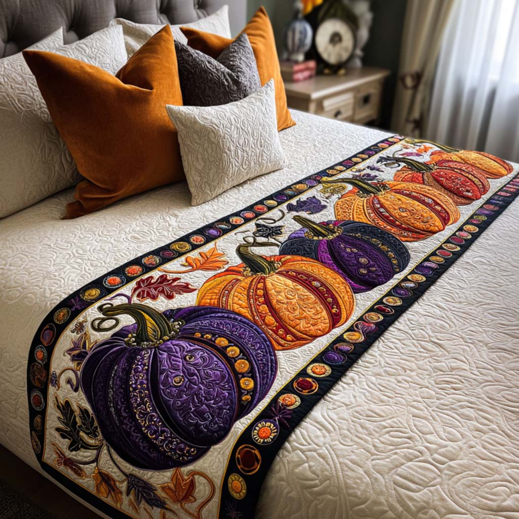 Mystic Shadows Quilted Bed Runner NCU0NT9438