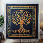 Mystical Knotted Tree Woven Sofa Blanket NCU0NT4779