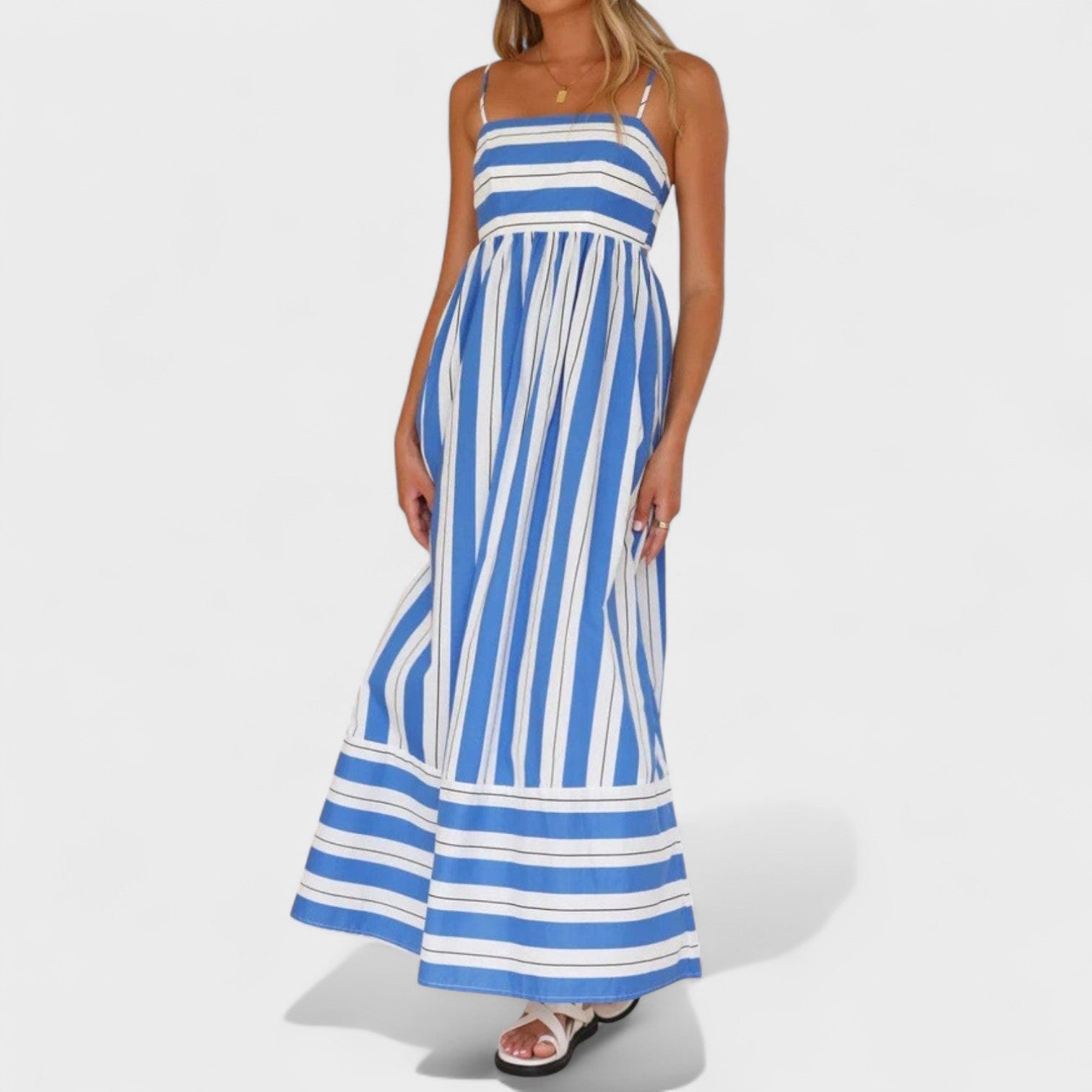 Andrea - Long Striped Dress