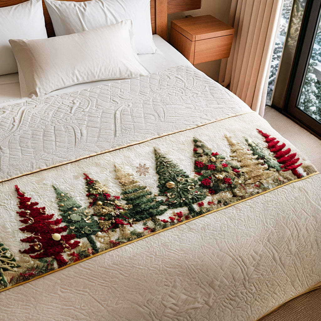 Noel Forest Quilted Bed Runner NCU0DV7566