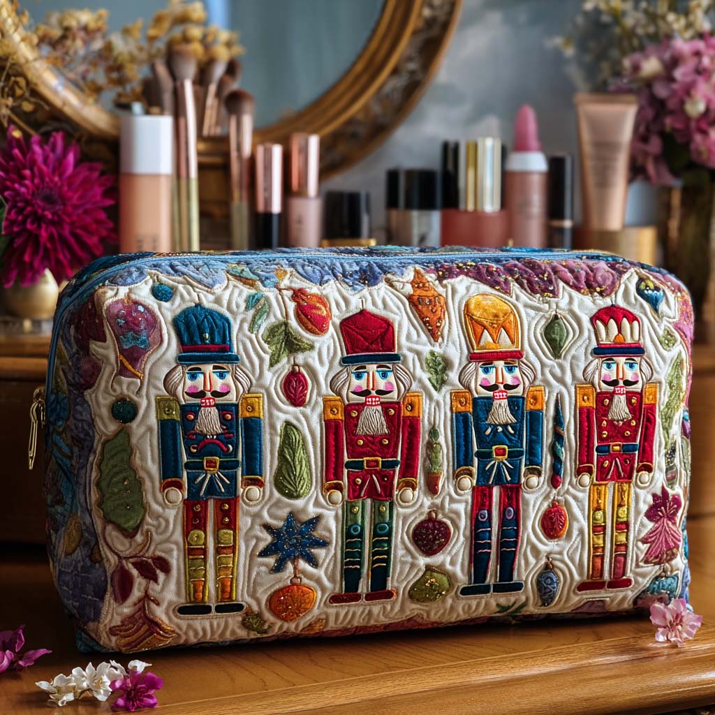 Nutcracker Glow Quilted Makeup Bag NCU0PT9507