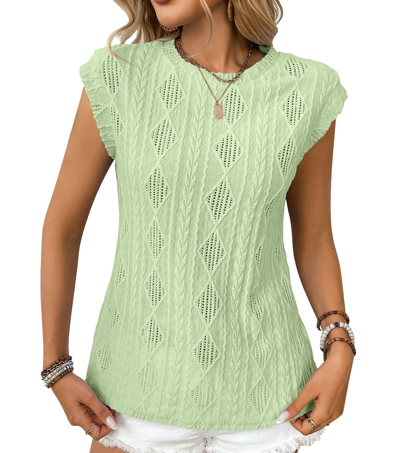 JENNIFER - Women Lightweight Knit Chic Tee