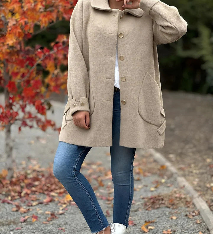 Andrea - Classic Button-Down Oversized Coat