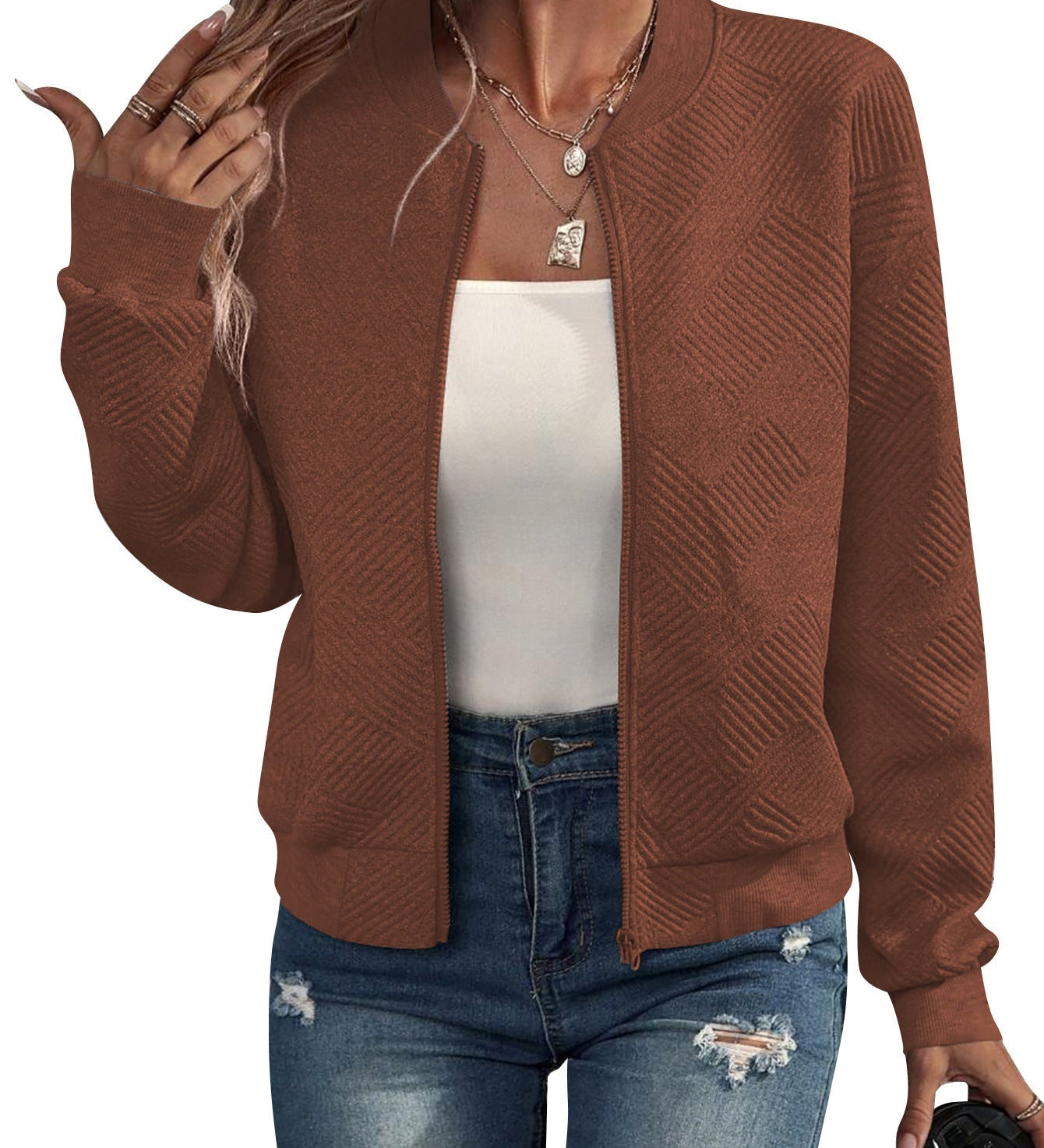 Dora - Structured Bomber Jacket