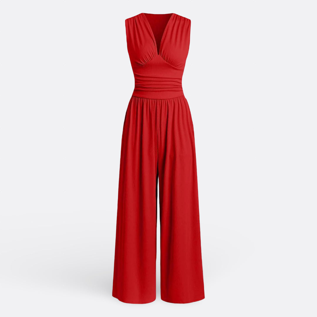 Aaliyah - Chic Sleeveless Jumpsuit with Wide Legs
