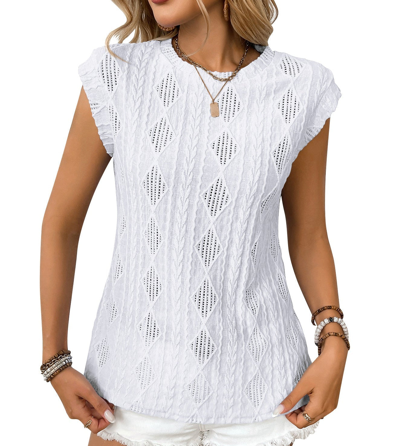 JENNIFER - Women Lightweight Knit Chic Tee