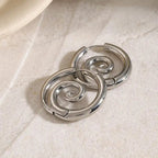 Timeless Gold Spiral Earrings