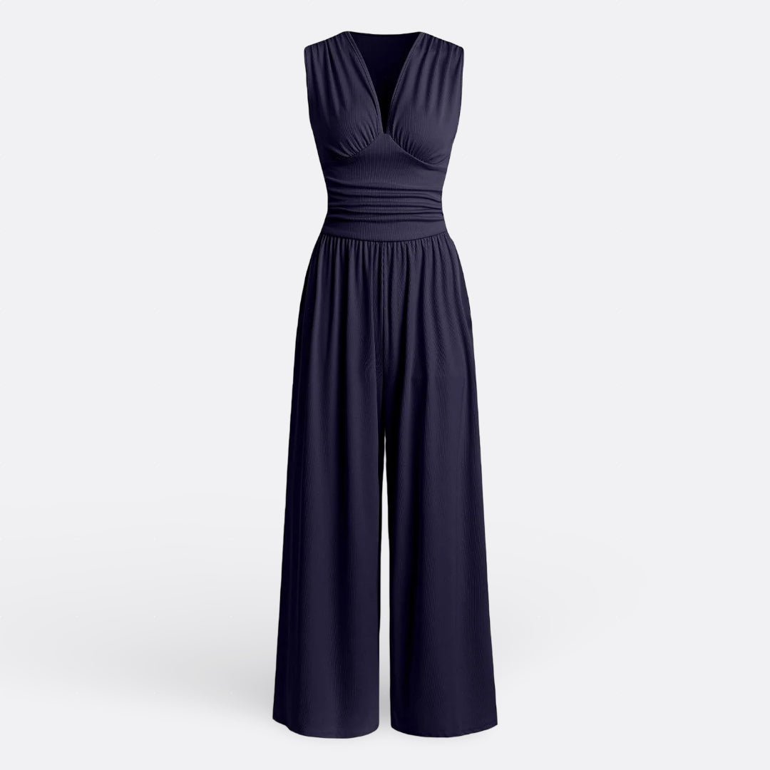 Aaliyah - Chic Sleeveless Jumpsuit with Wide Legs