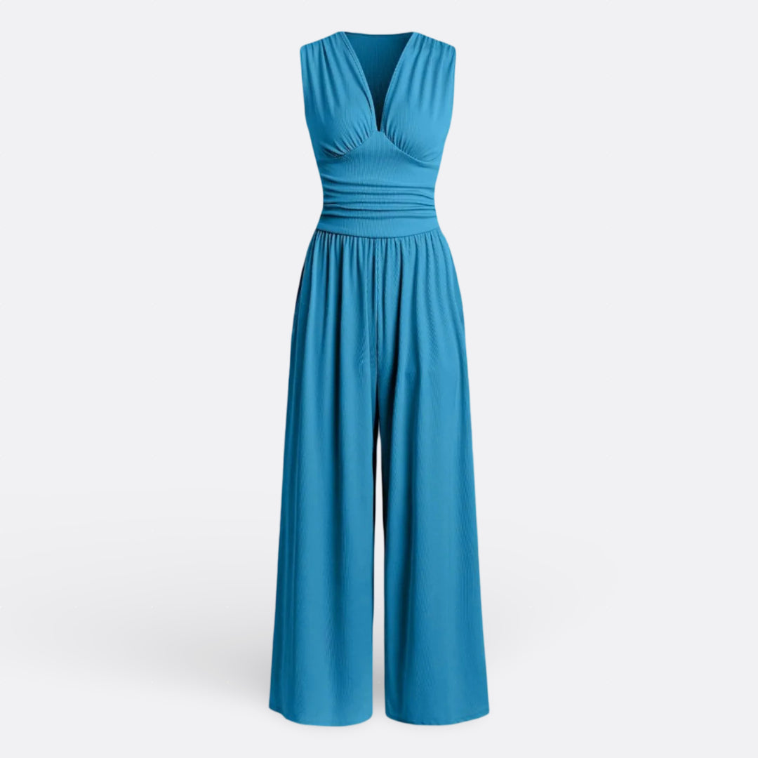 Aaliyah - Chic Sleeveless Jumpsuit with Wide Legs