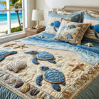 Ocean Waves 3-Piece Quilted Bedding Set NCU0NT2149