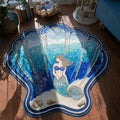 Ocean Whisper Custom Shape Area Rug NCU0DV9639