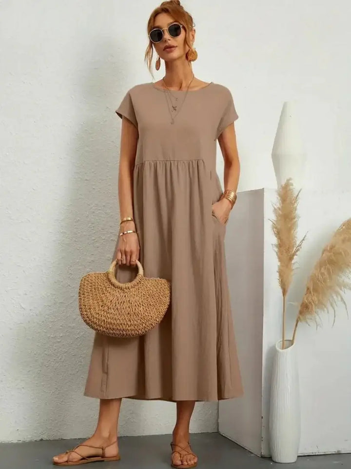Hazel - Midi Dress with Pockets