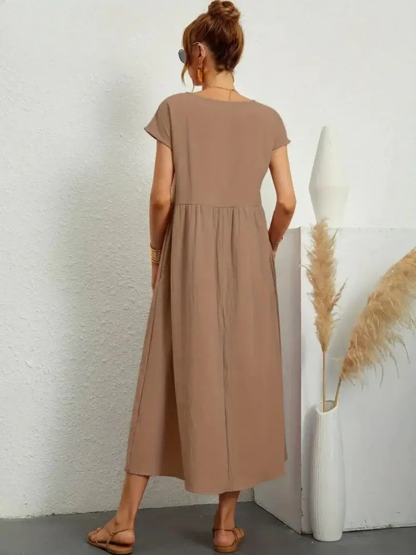Hazel - Midi Dress with Pockets