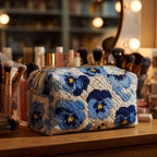 Pansies Breeze Quilted Makeup Bag NCU0PT9196
