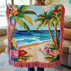 Paradise Escape Woven Sofa Blanket NCU0VH3875