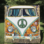 Peace Van Woven Sofa Blanket NCU0NT4788