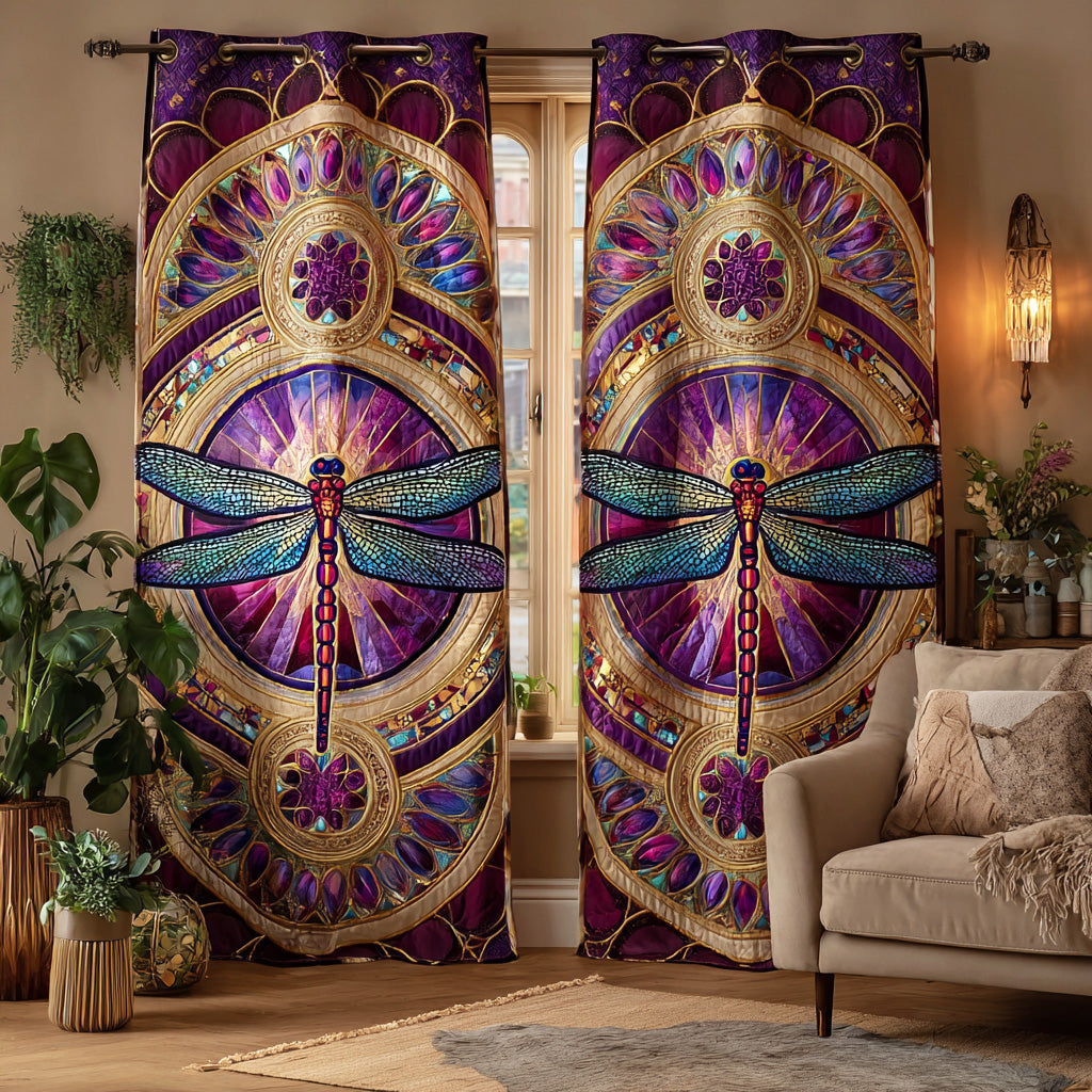 Peaceful Wing Stillness Quilted Curtains NCU0TD1602