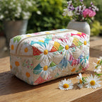 Pure Meadow Quilted Makeup Bag NCU0PT9260