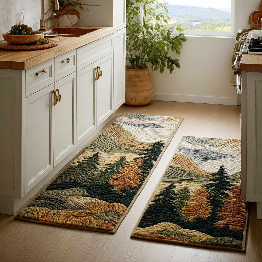 Quiet Peaks Kitchen Area Rug NCU0DK11688