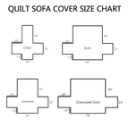 Plaid Flannel Quilted Sofa Cover NCU0NT10942