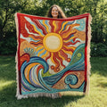 Radiant Waves Woven Sofa Blanket NCU0PT4933