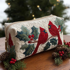 Red Feather Quilted Makeup Bag NCU0PT9274